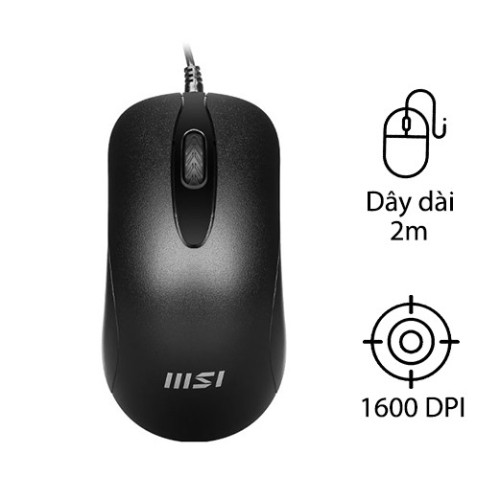 Chuột có dây MSI M88 đen (USB) Chuột có dây MSI M88 đen (USB)